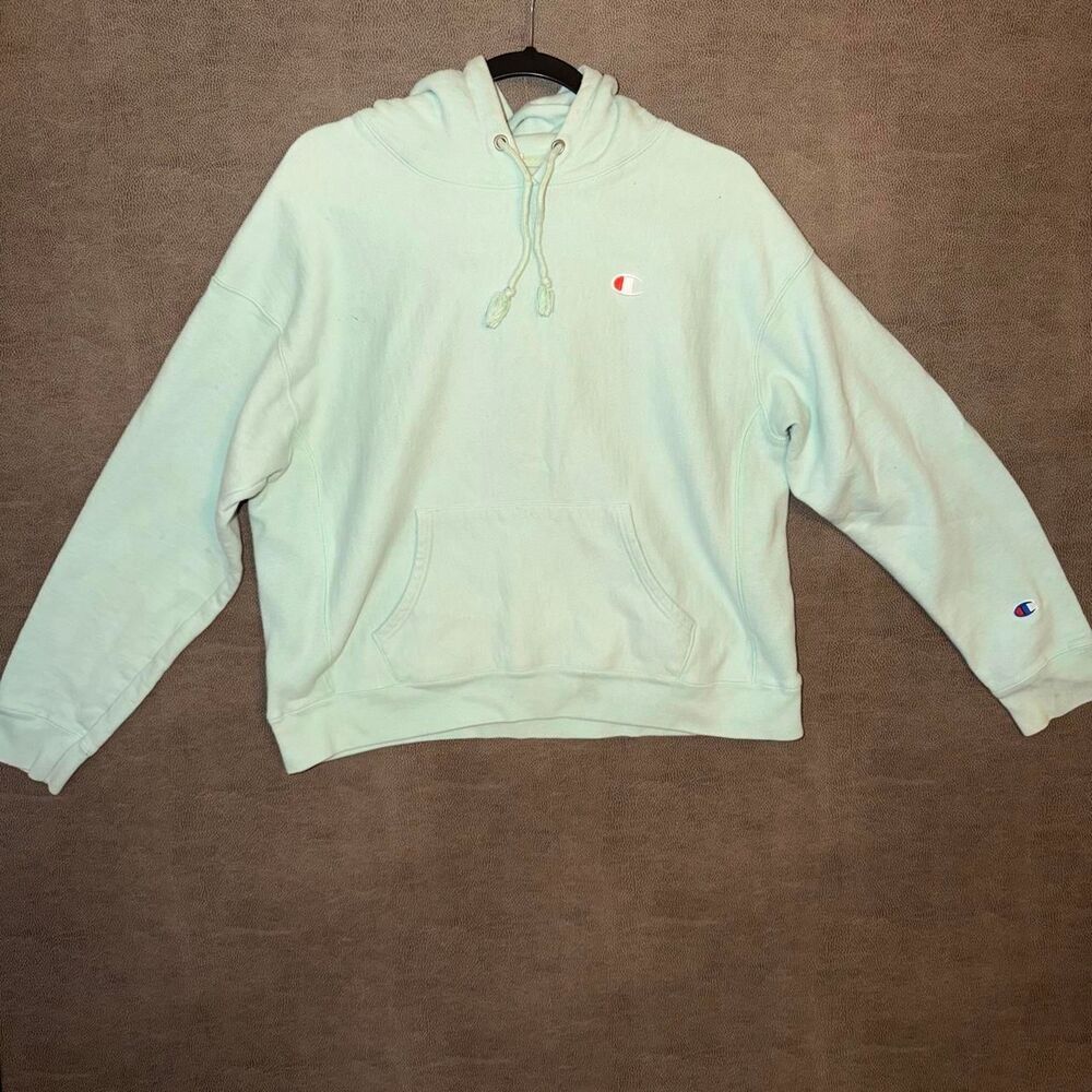 Champion Mint Reverse Weave Hoodie